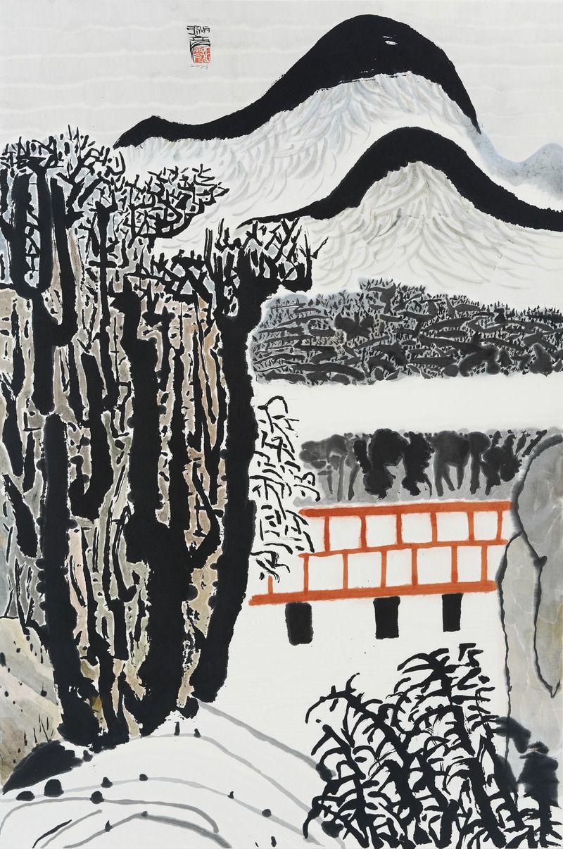 Jang Byeong Eun · Eastbrush · 张炳彥 · Landscape_in_Mind ·  ink_and_light_color_on_paper · 1050mm_x_700mm · 2026